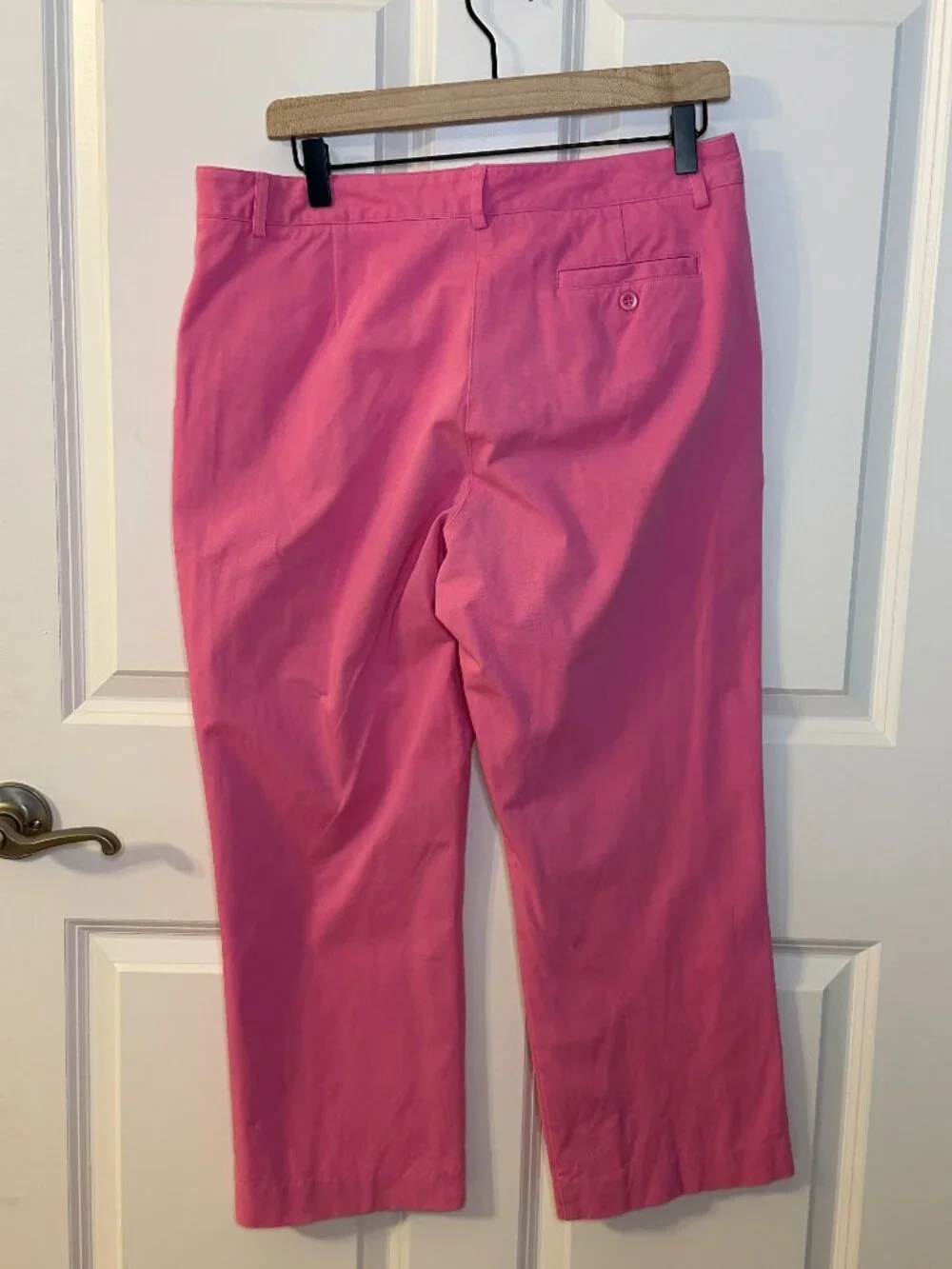 Lilly Pulitzer Pink Crop Straight Leg Pants Size 10 Preppy Coastal